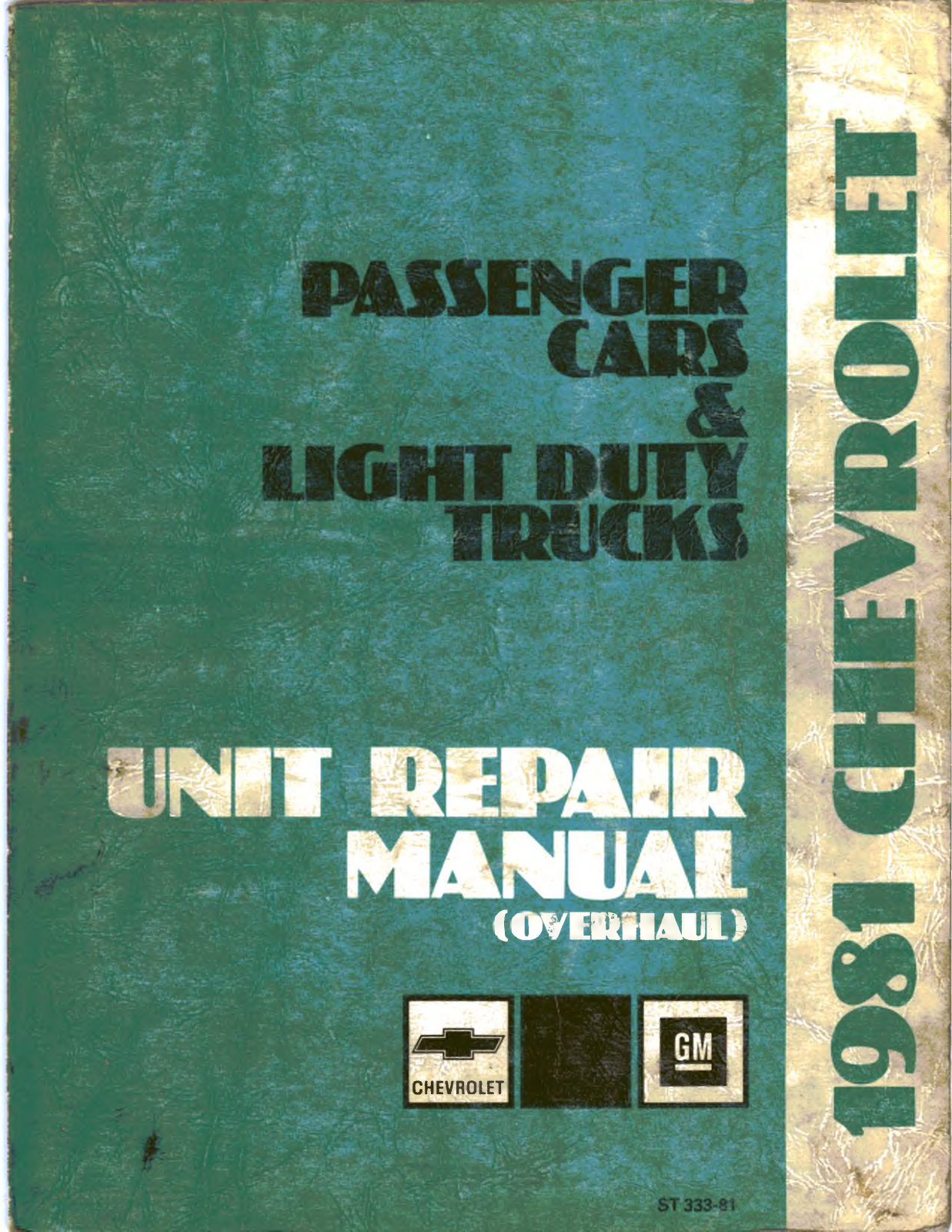 Chevrolet Camaro 1981, Caprice 1981, Impala 1981, Malibu 1981 User Manual