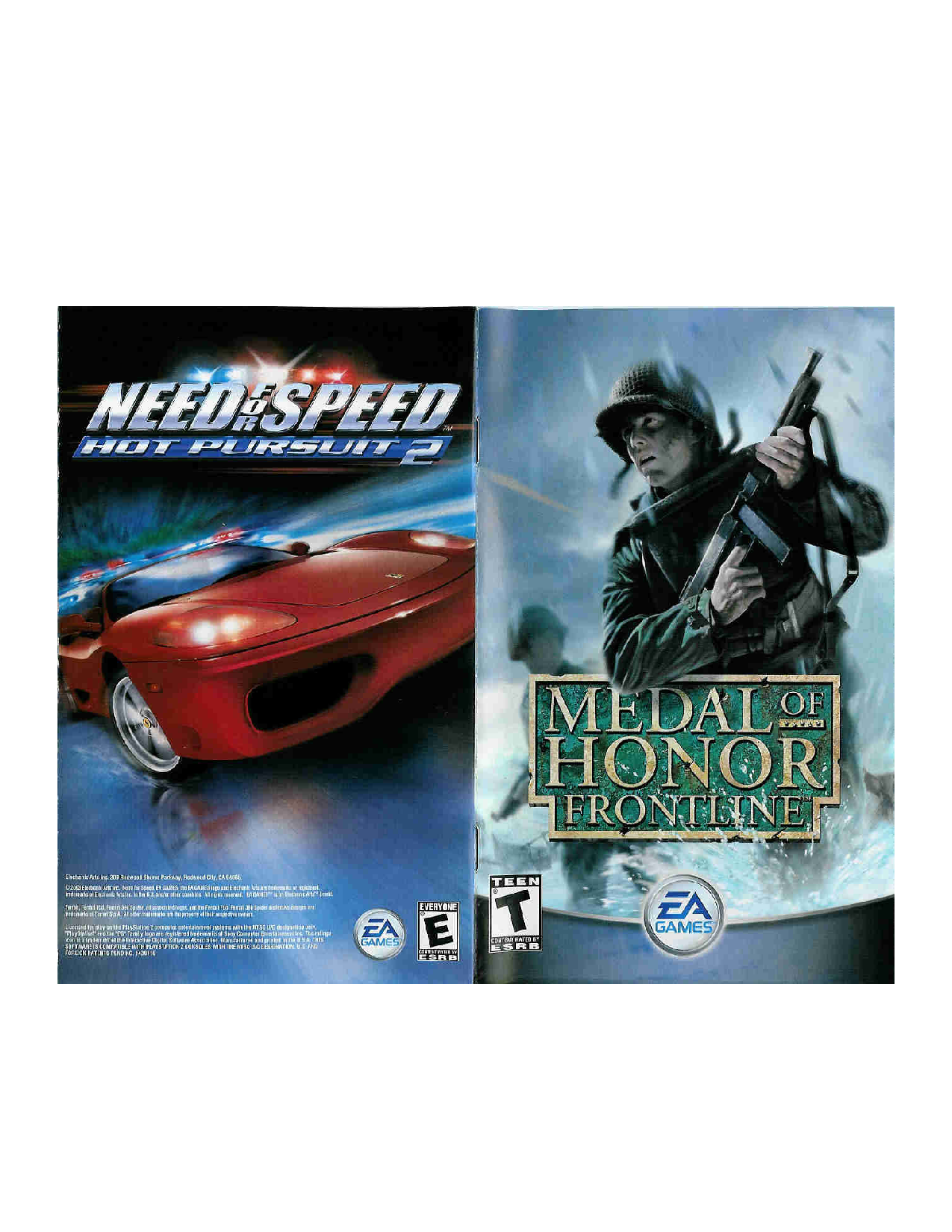 Games PS2 MEDAL OF HONOR FRONTLINE User Manual