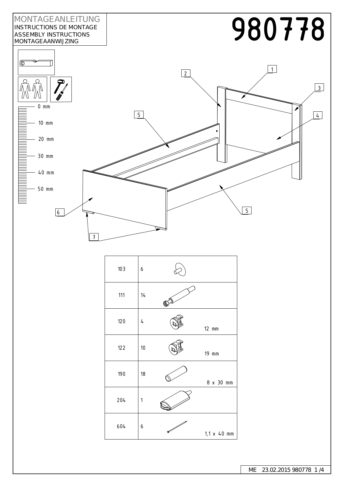 Wimex 980778 Assembly instructions