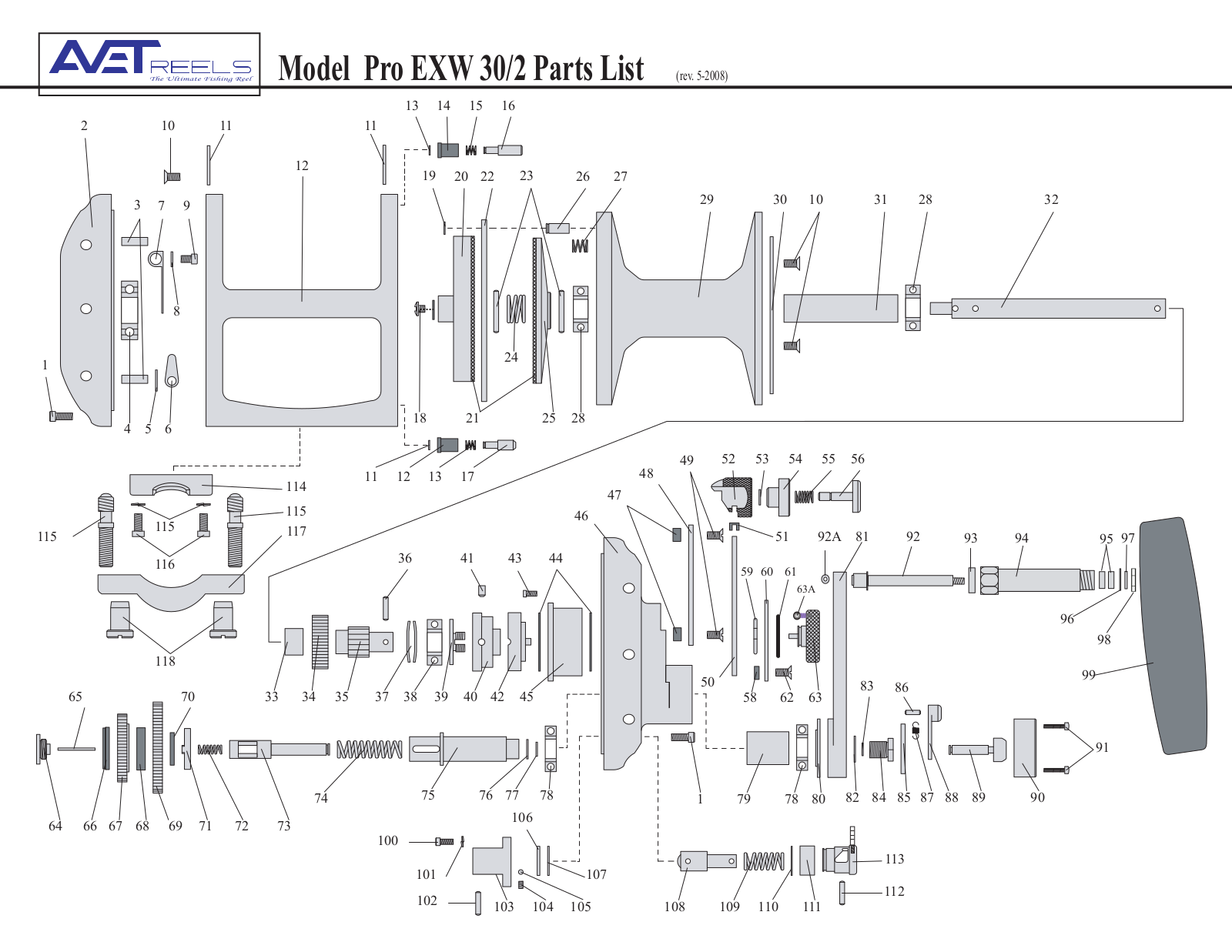 Avet Reels EXW 30-2 User Manual