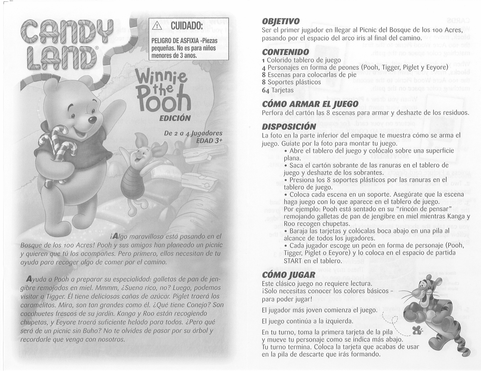 HASBRO Candy Land Winnie the Pooh User Manual