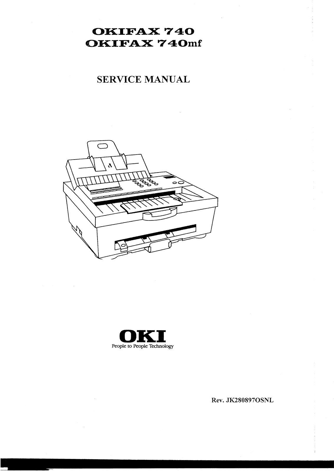 Oki OKIFAX 740, OKIFAX 740mf Service manual