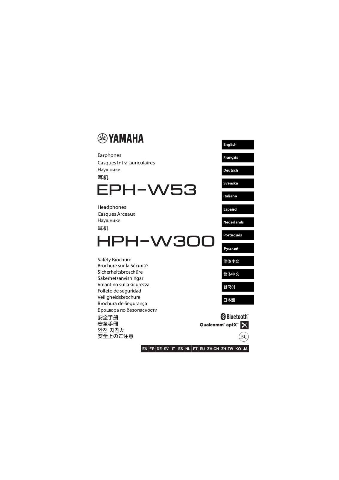 Yamaha EPHW53A Users Manual