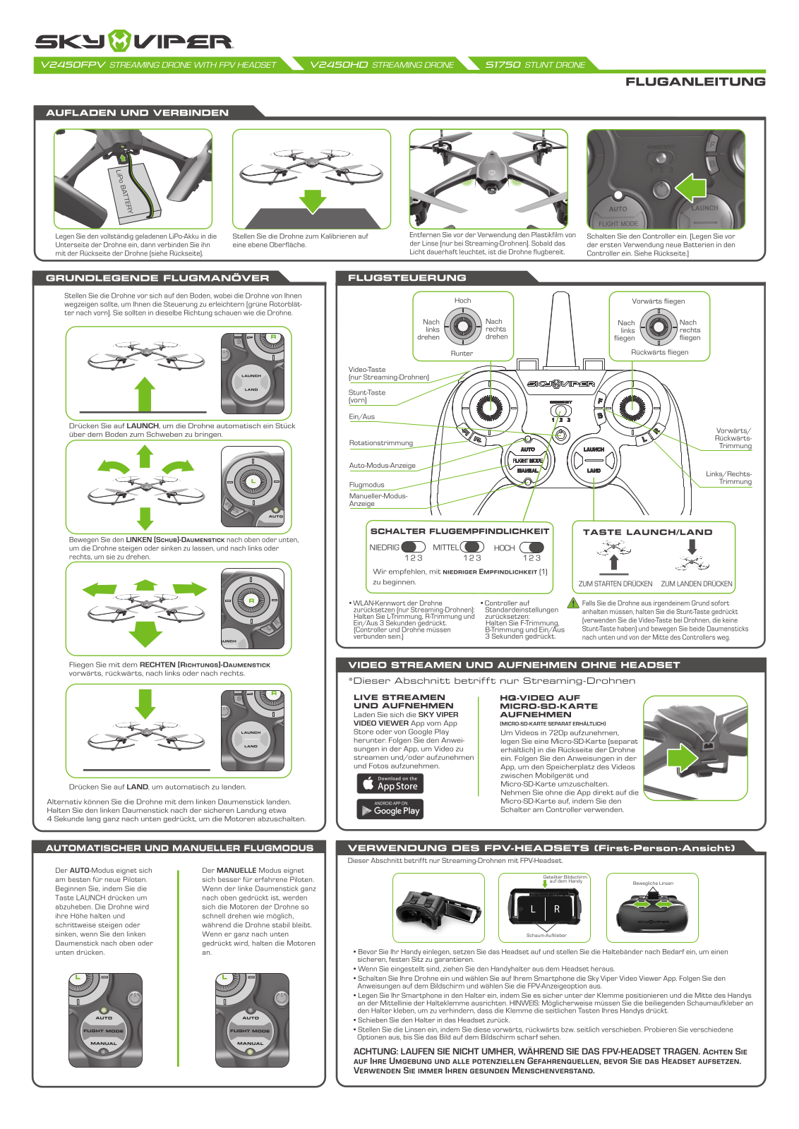Goliath V2450FPV, V2450HD, S1750 User Manual - ManualMachine.com