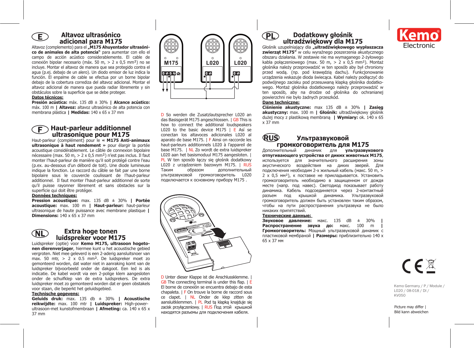 Kemo L020 User guide