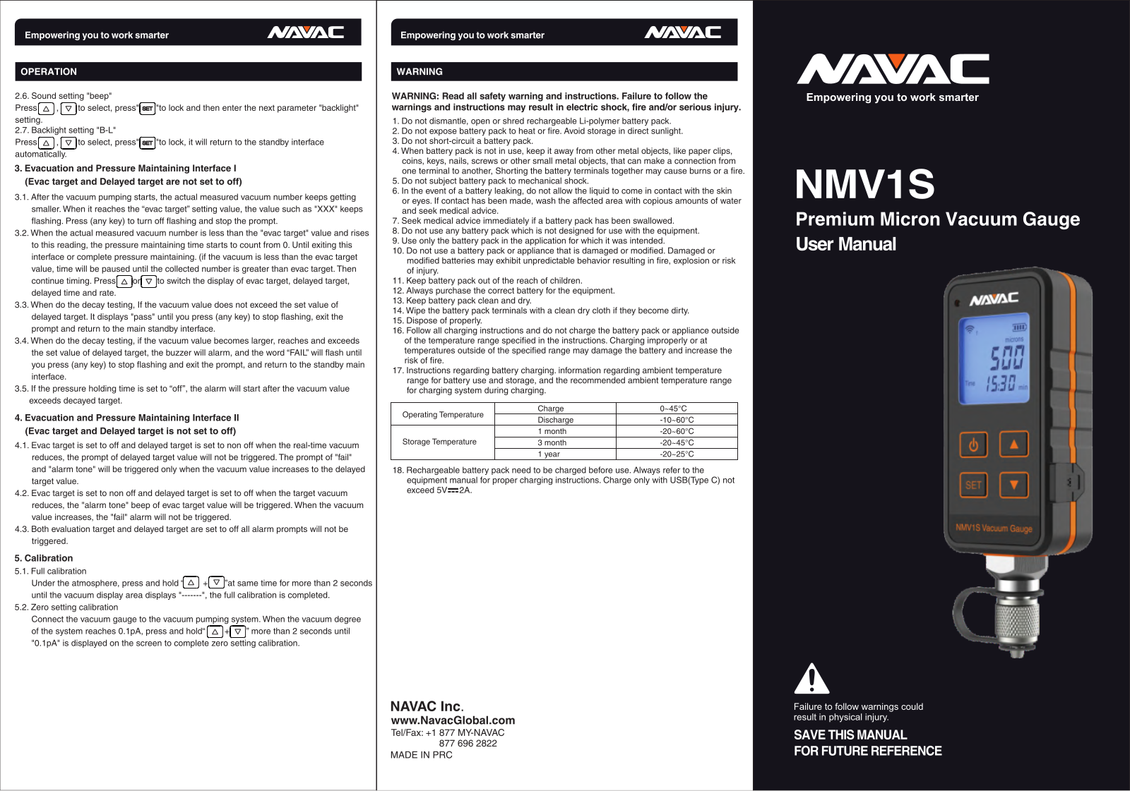 NAVAC NMV1S User guide - ManualMachine.com