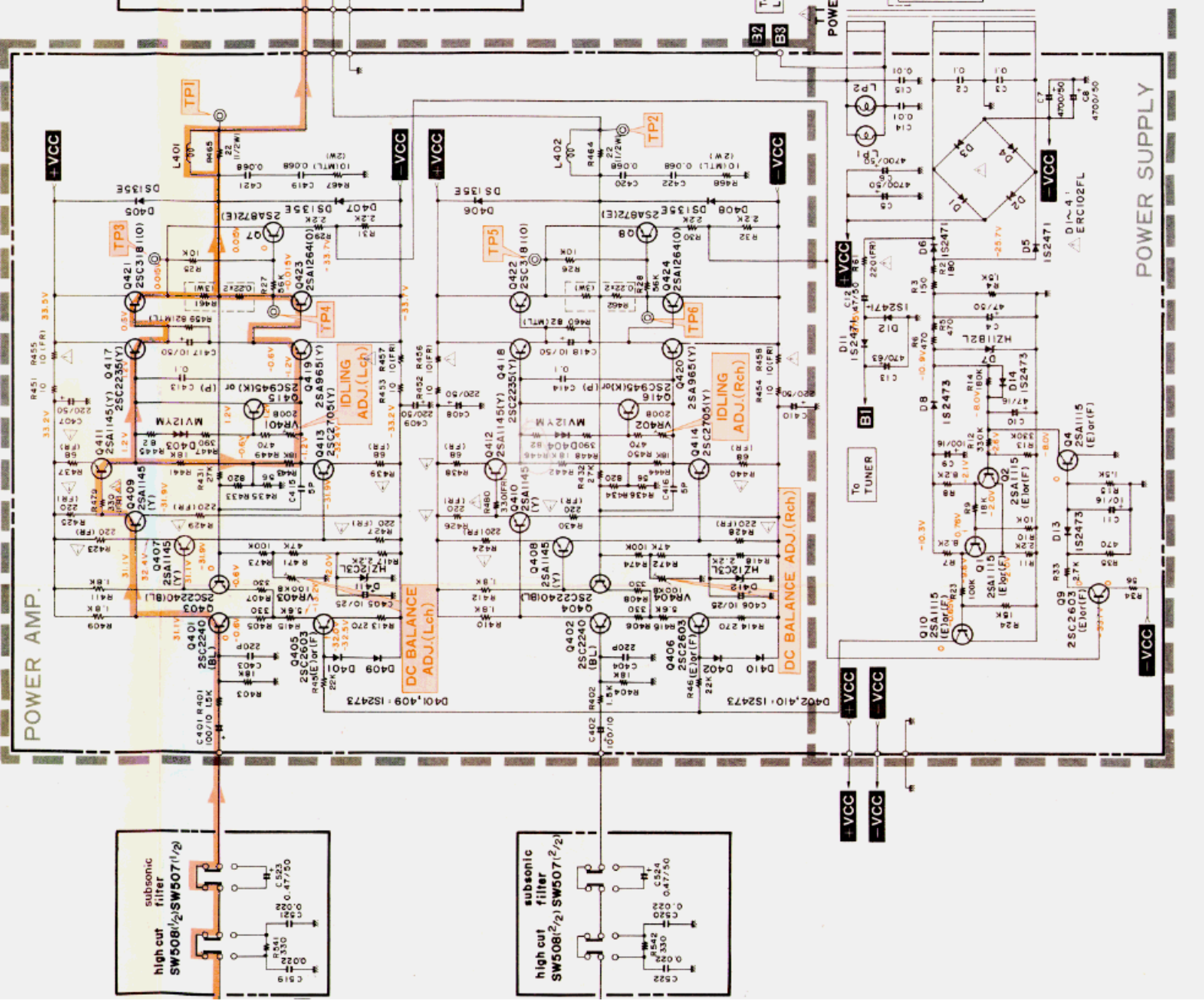 Harman Kardon HK-490-I Schematic