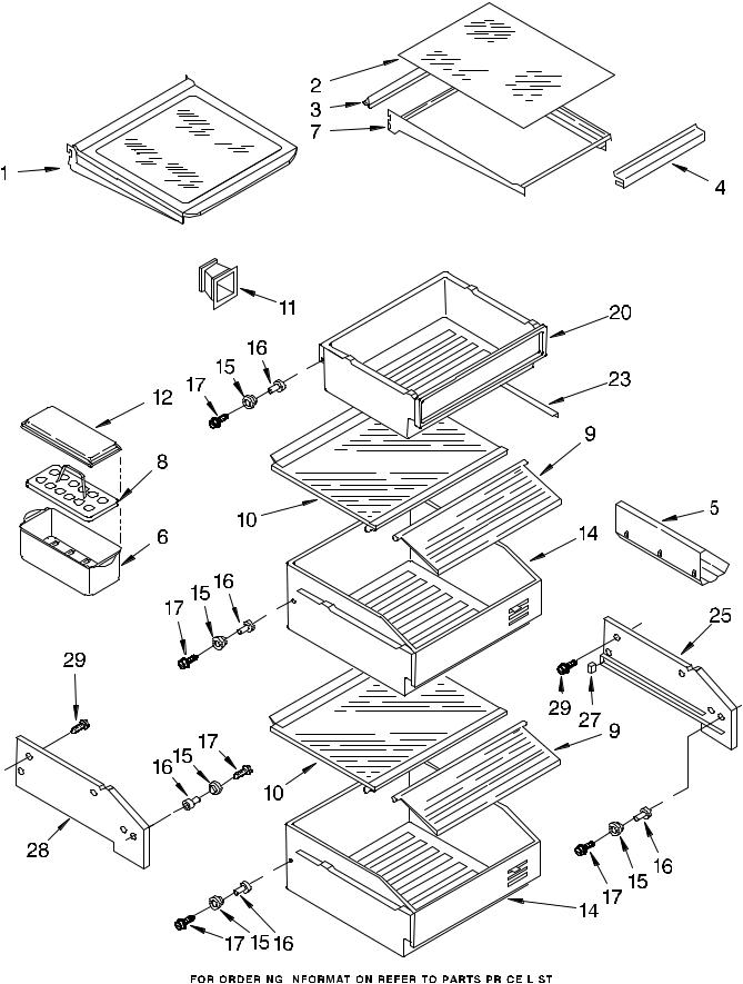 KitchenAid KSSS48QDX05 Parts List