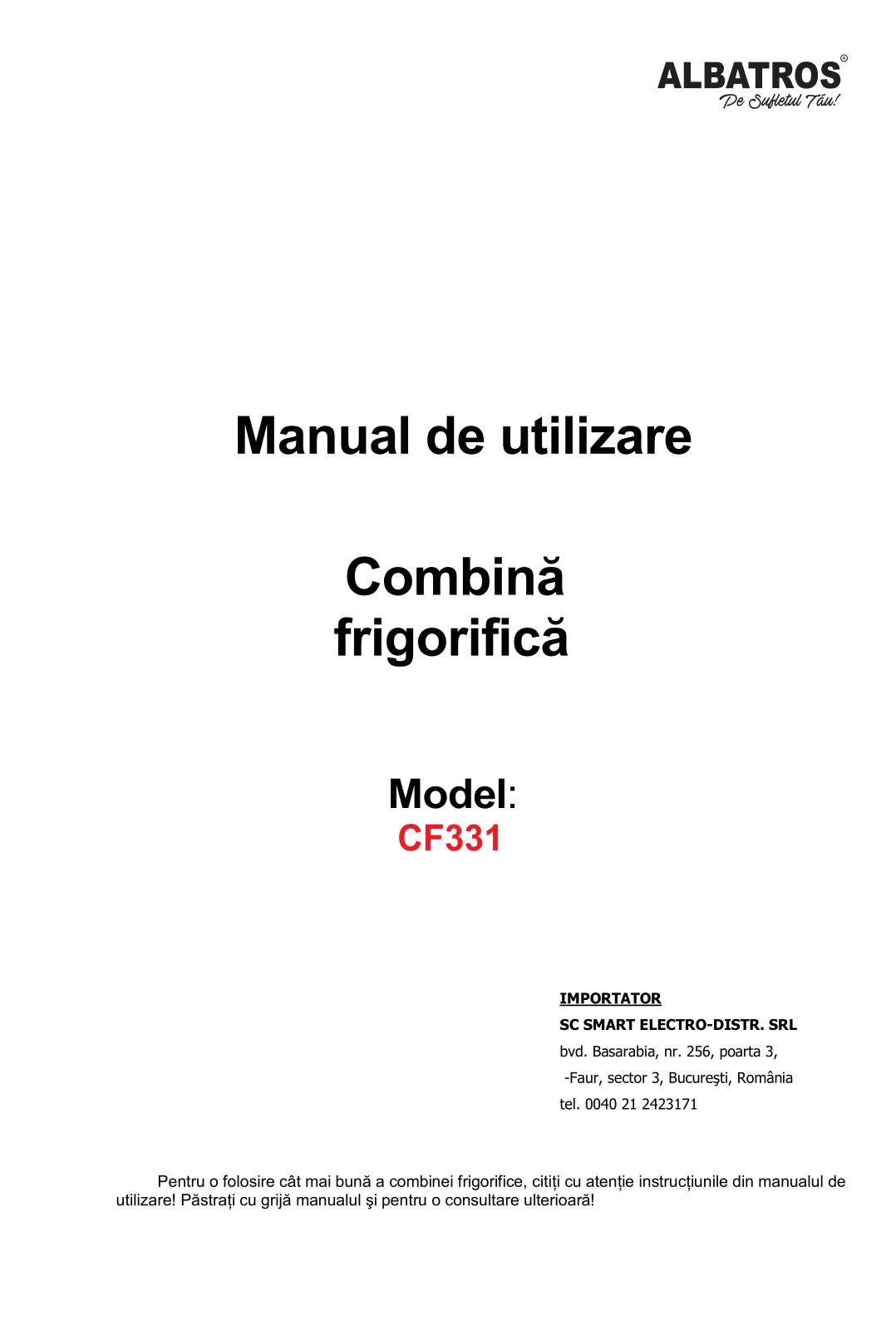 Albatros CF331 User guide - ManualMachine.com