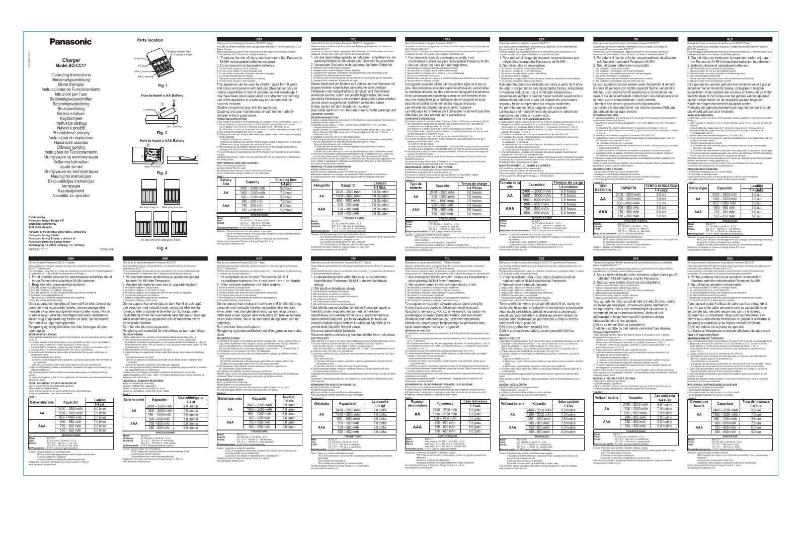 Panasonic K-KJ17MGD40E User Manual