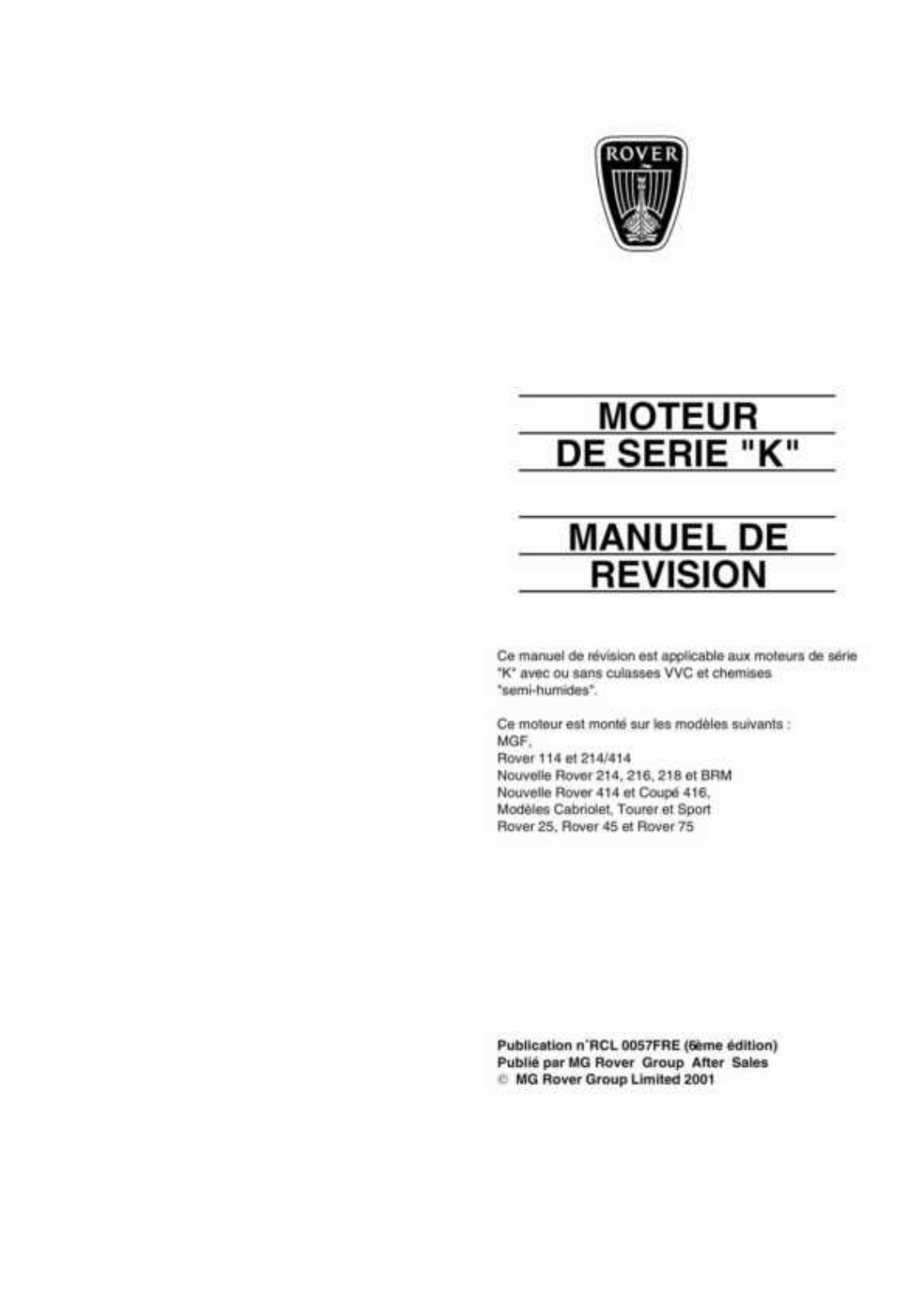 ROVER 25 User Manual