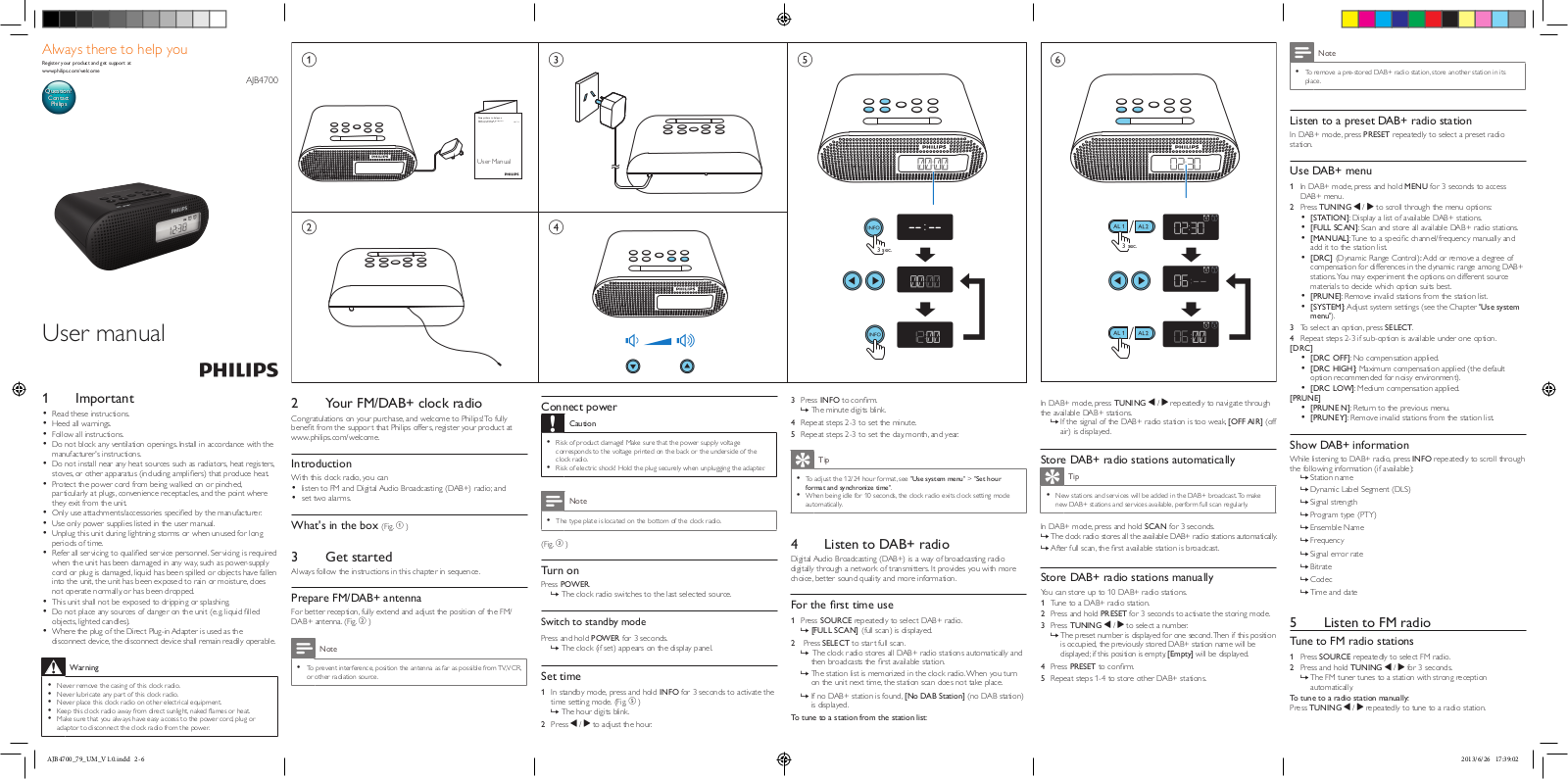 Philips AJB4700 Quick Guide