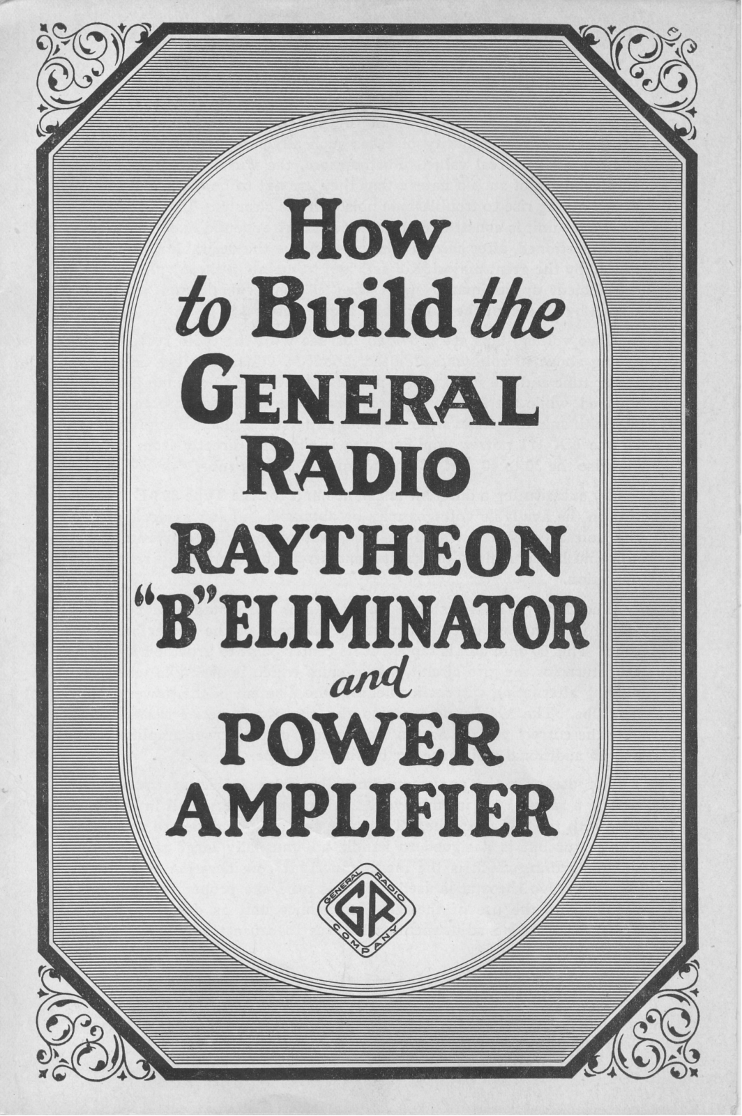 General Radio Company RAYTHEON User Manual