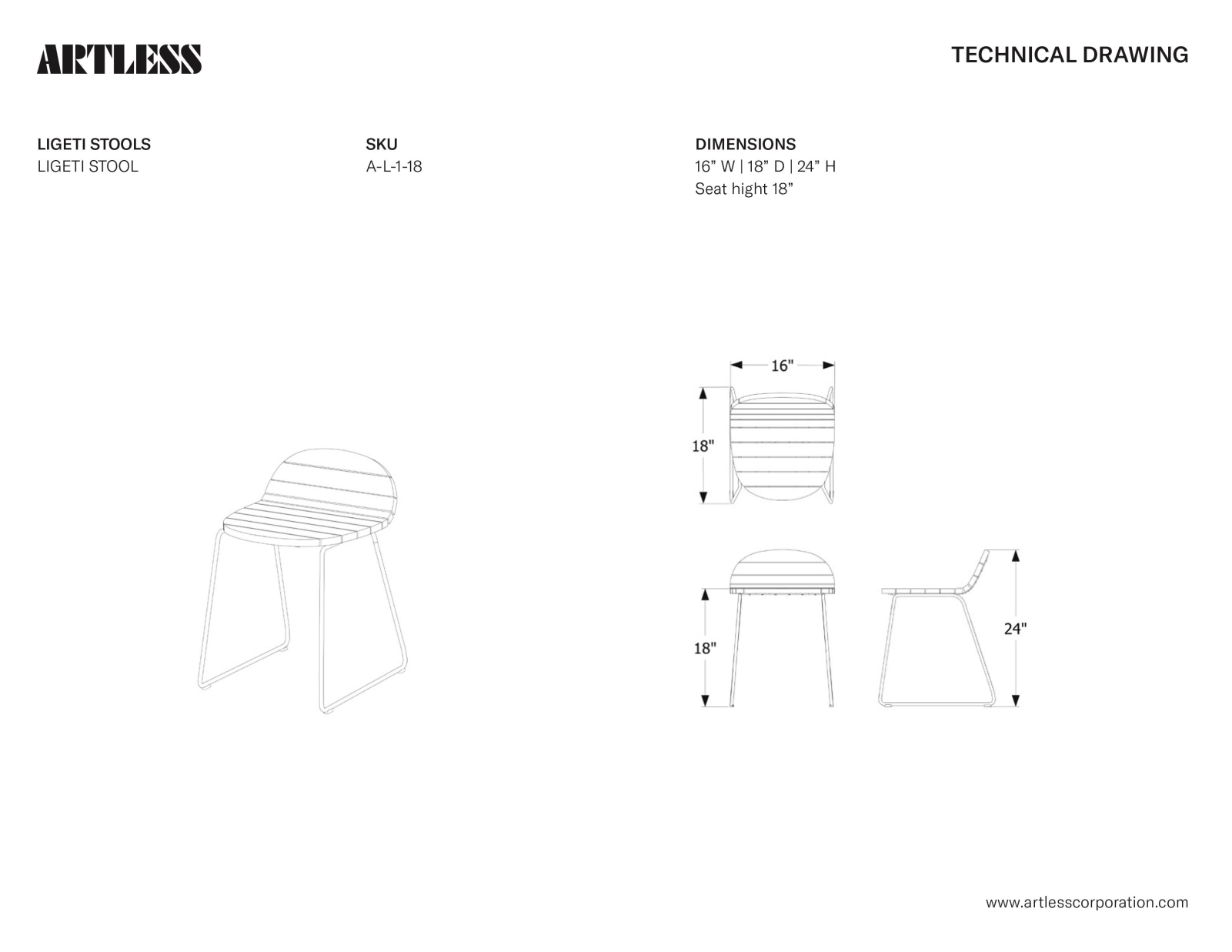 ARTLESS LYS10160 Dimensions - ManualMachine.com