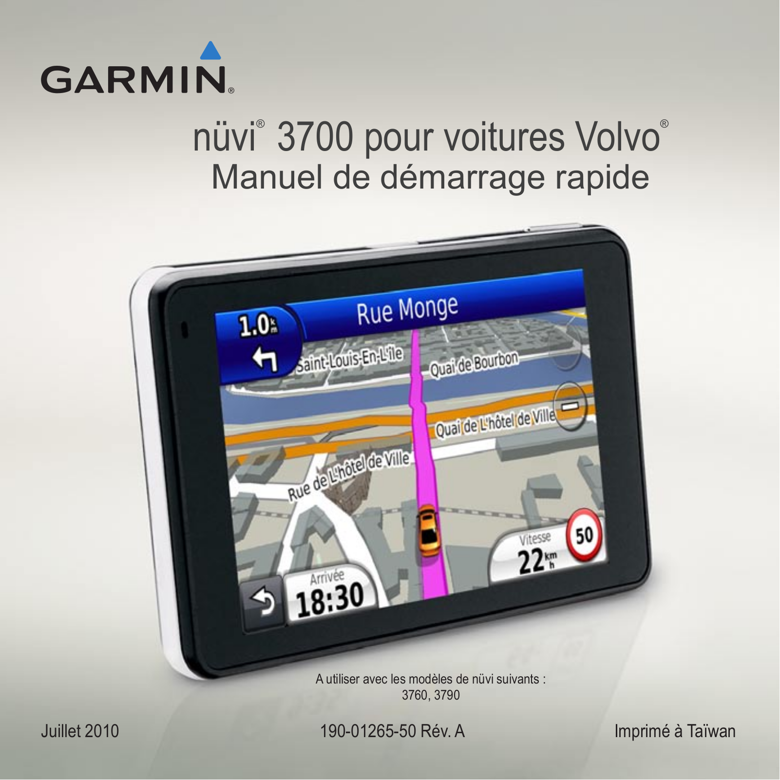 Garmin nüvi 3760 for Volvo Cars, nüvi 3790 for Volvo Cars User Manual