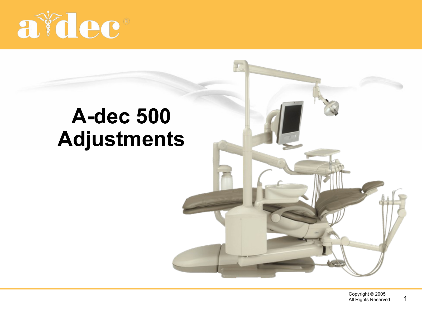 A-Dec 500 Adjustments