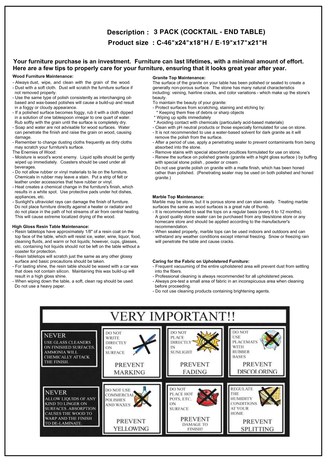 Foundstone W001412608 Assembly Instructions - ManualMachine.com