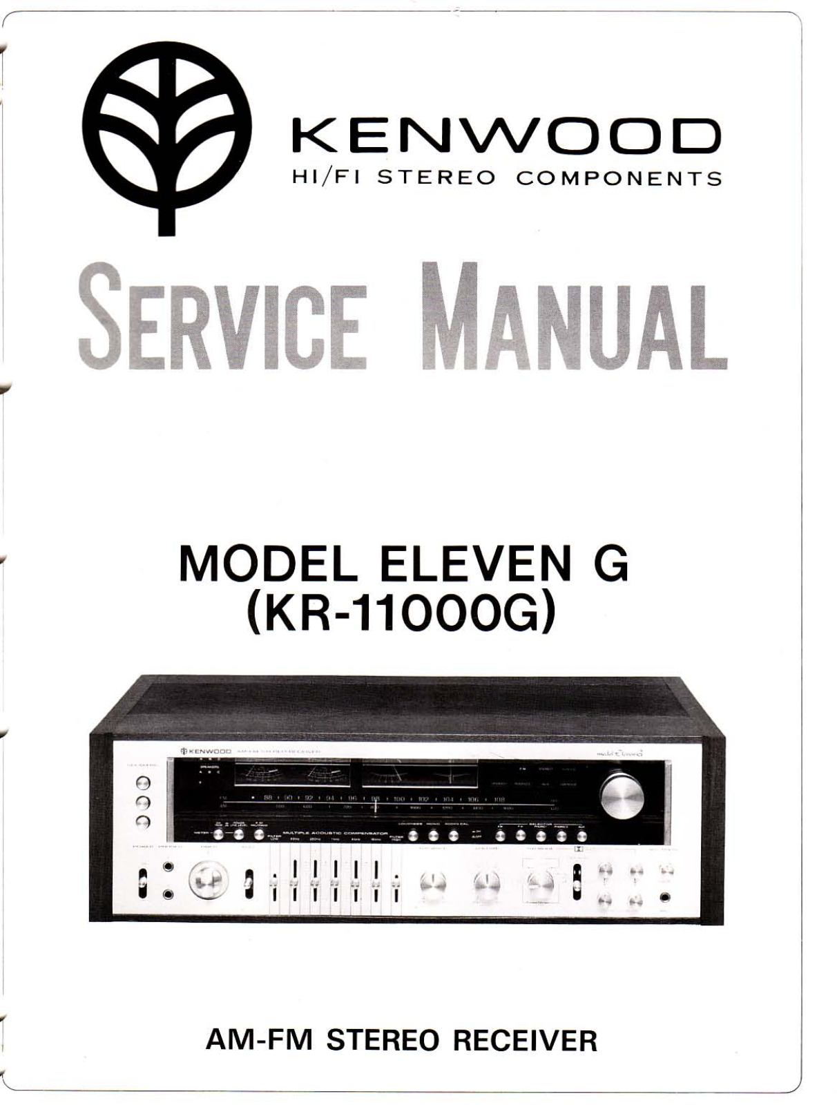 Kenwood KR-11000-G, Eleven-G-KR-11000G Service Manual