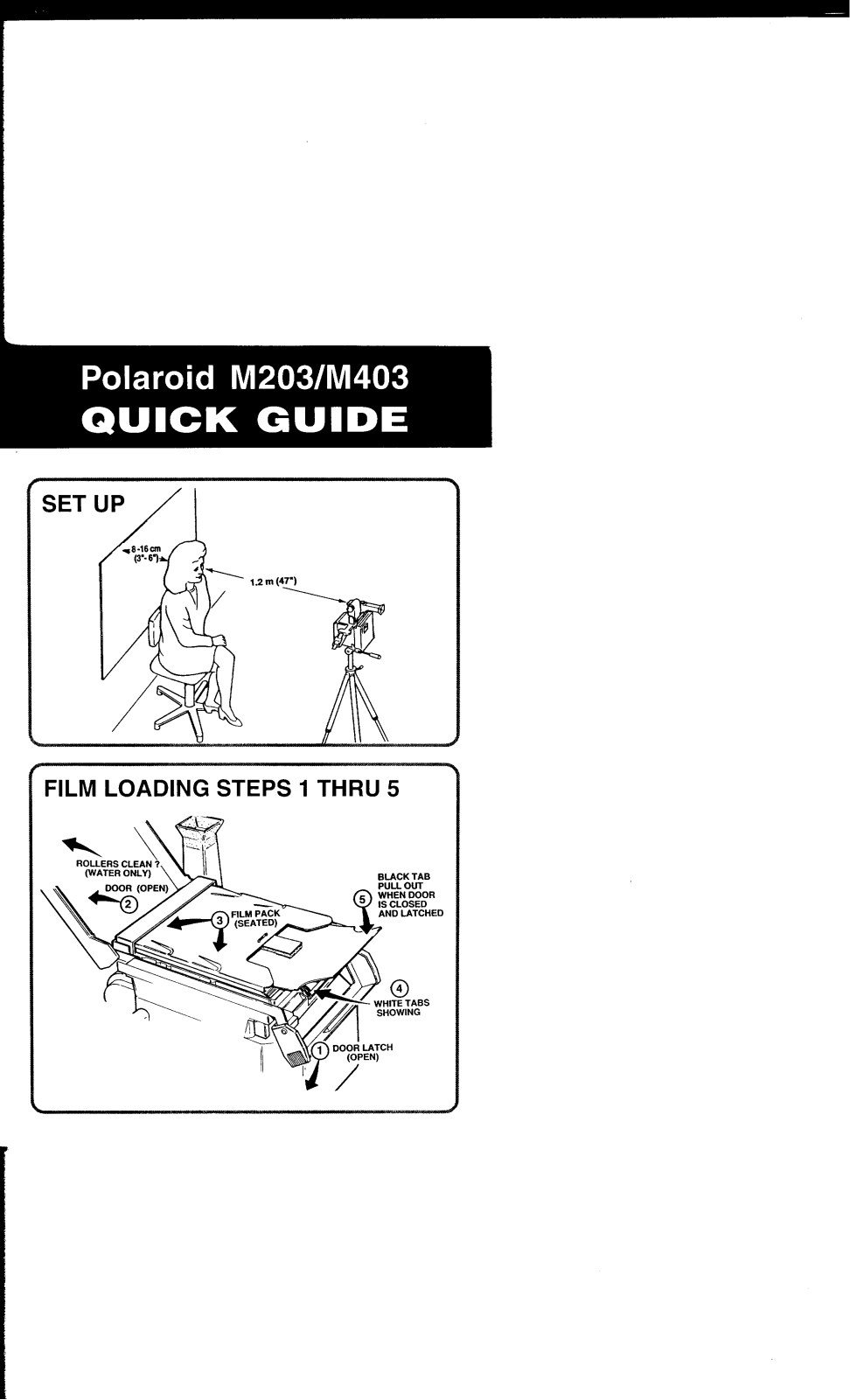 Polaroid MiniPortrait 203, MiniPortrait 403 Quick Guide