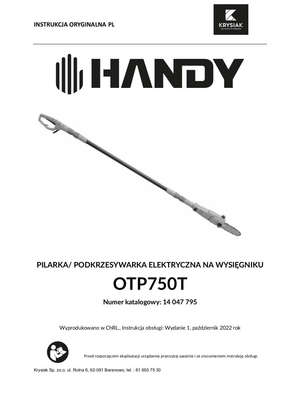 HANDY OTP750T User guide - ManualMachine.com