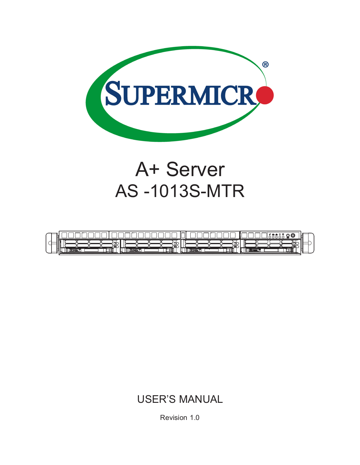 Supermicro AS-1013S-MTR User Manual