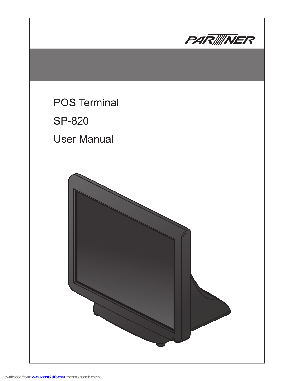 Partner SP-820 User Manual