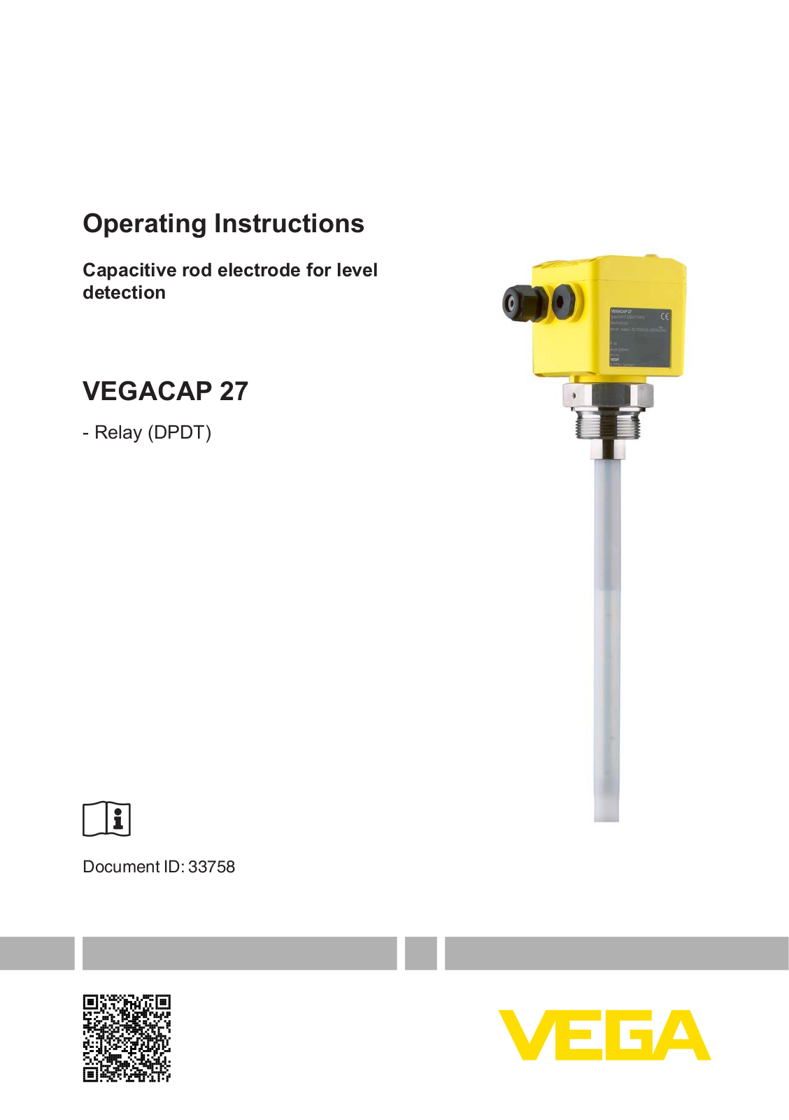 VEGA CAP27 User Manual