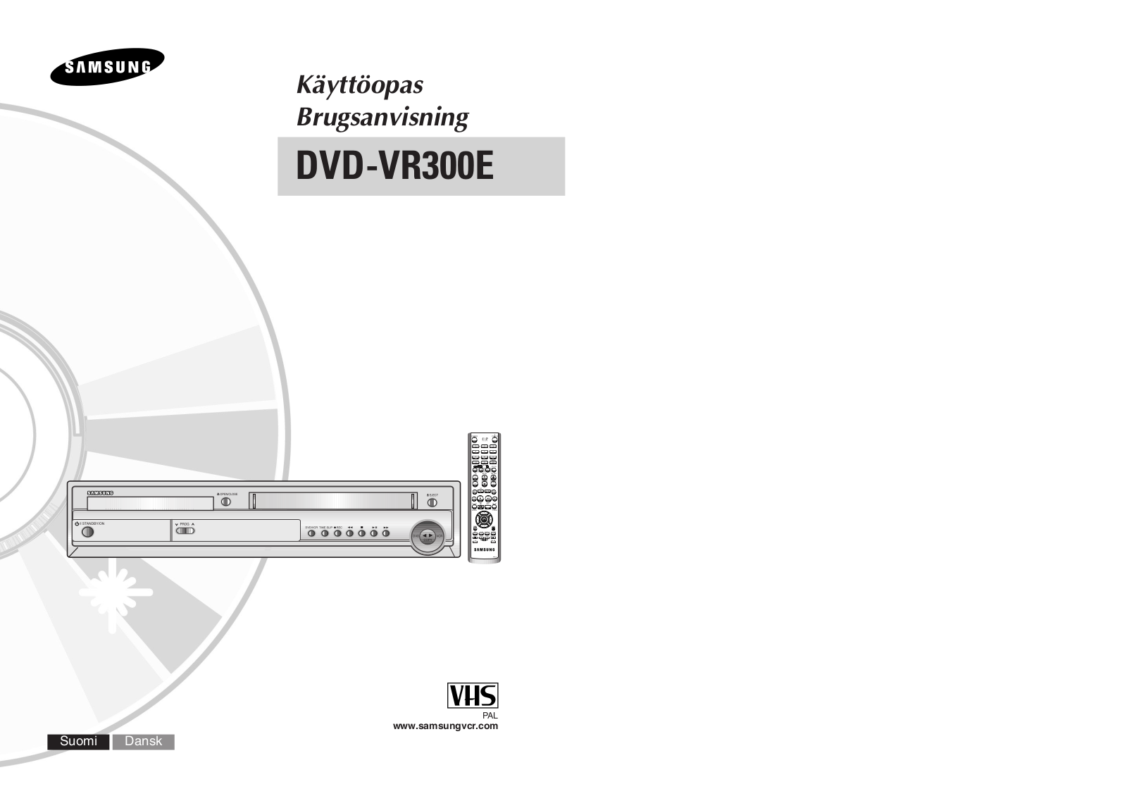 Samsung DVD-VR300E User Manual