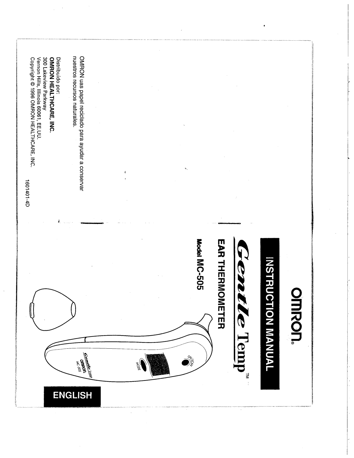 Omron MC-505 User Manual