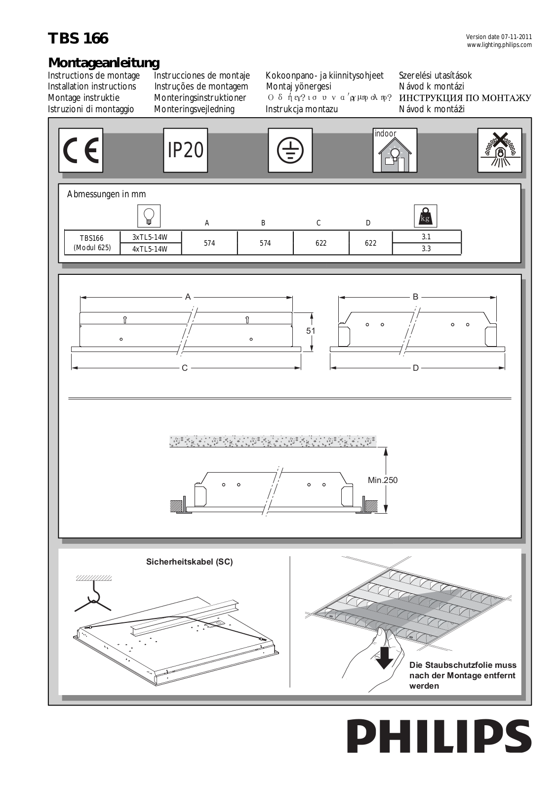 Philips TBS 166 User guide