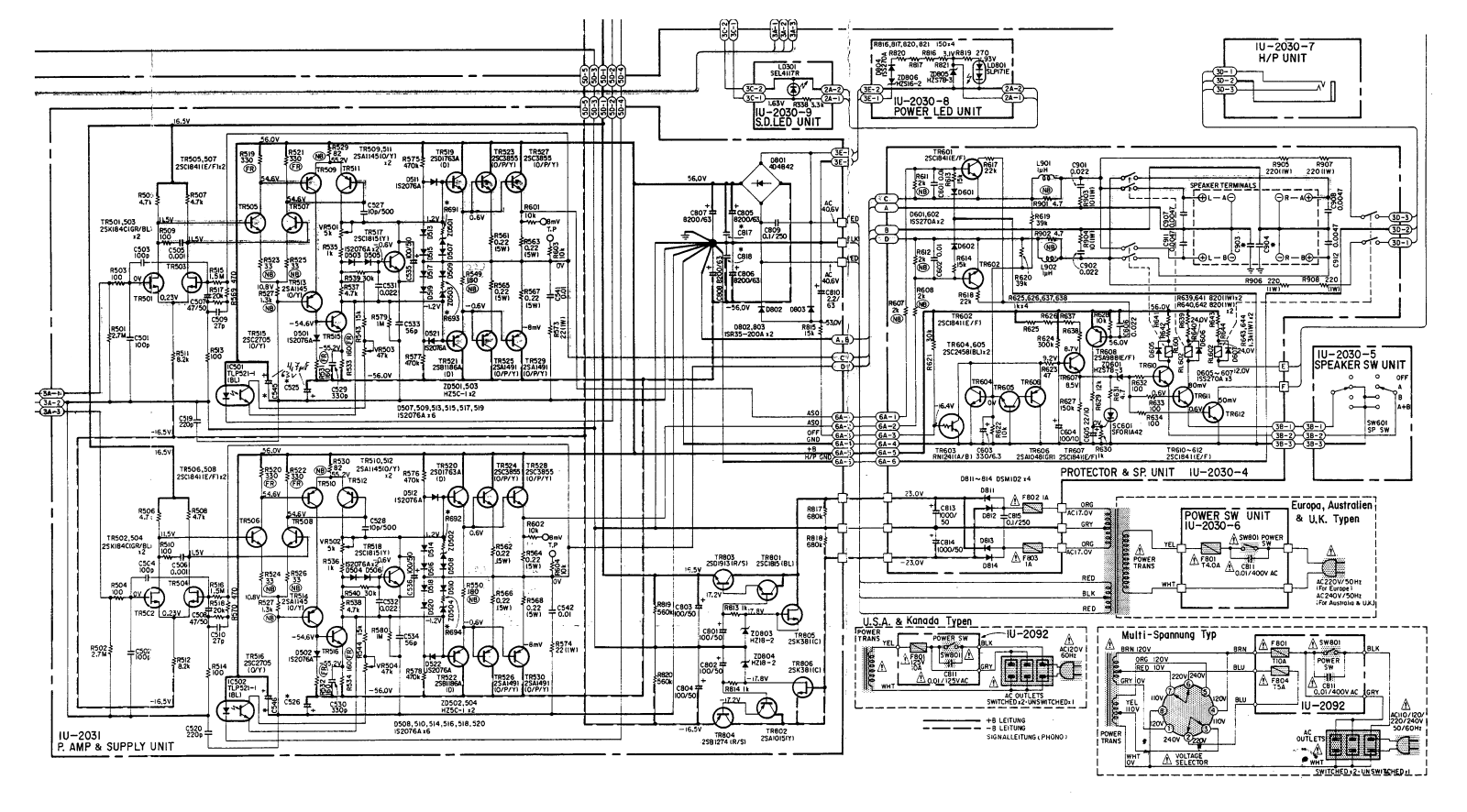 Denon PMA-1060 partial schematics