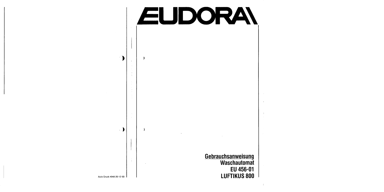 Eudora EU 456-01 User Manual