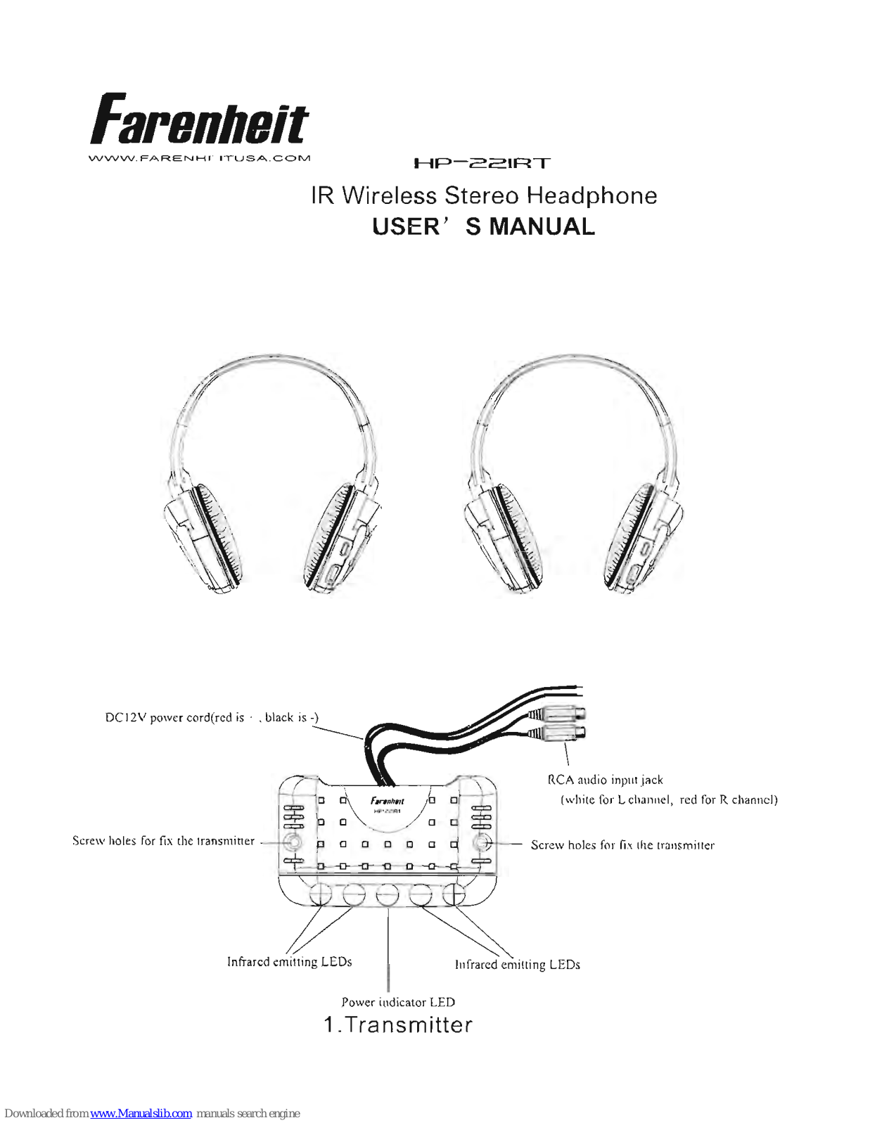 Farenheit HP-22IRT User Manual