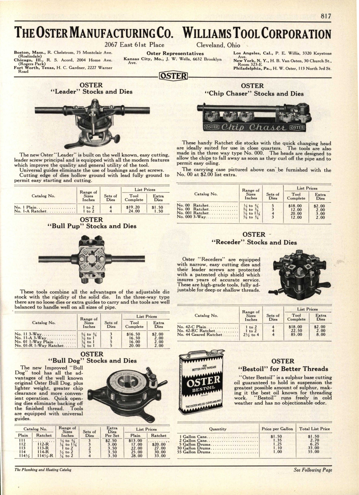 Oster Manufacturing Oster Manufacturing Co. General Line Catalogs - ManualMachine.com