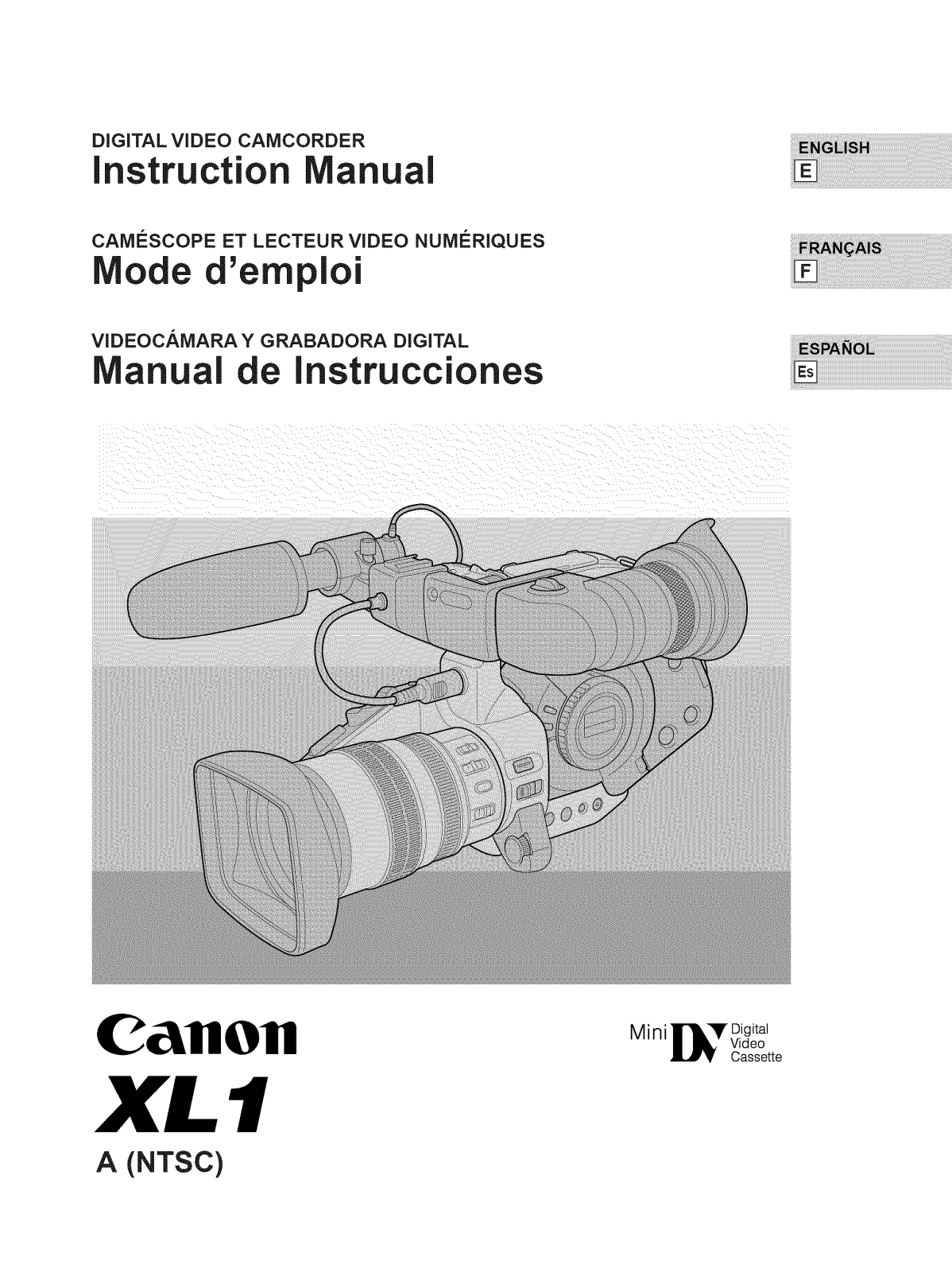 Canon DM-XL1A Owner’s Manual