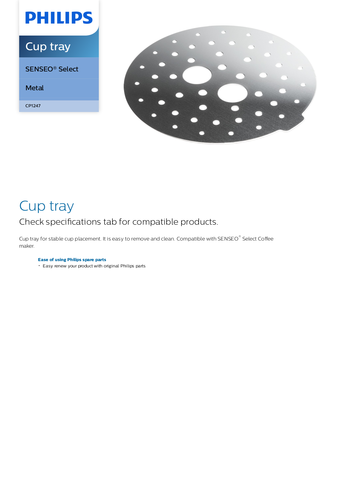 Philips CP1247/01 leaflet - ManualMachine.com