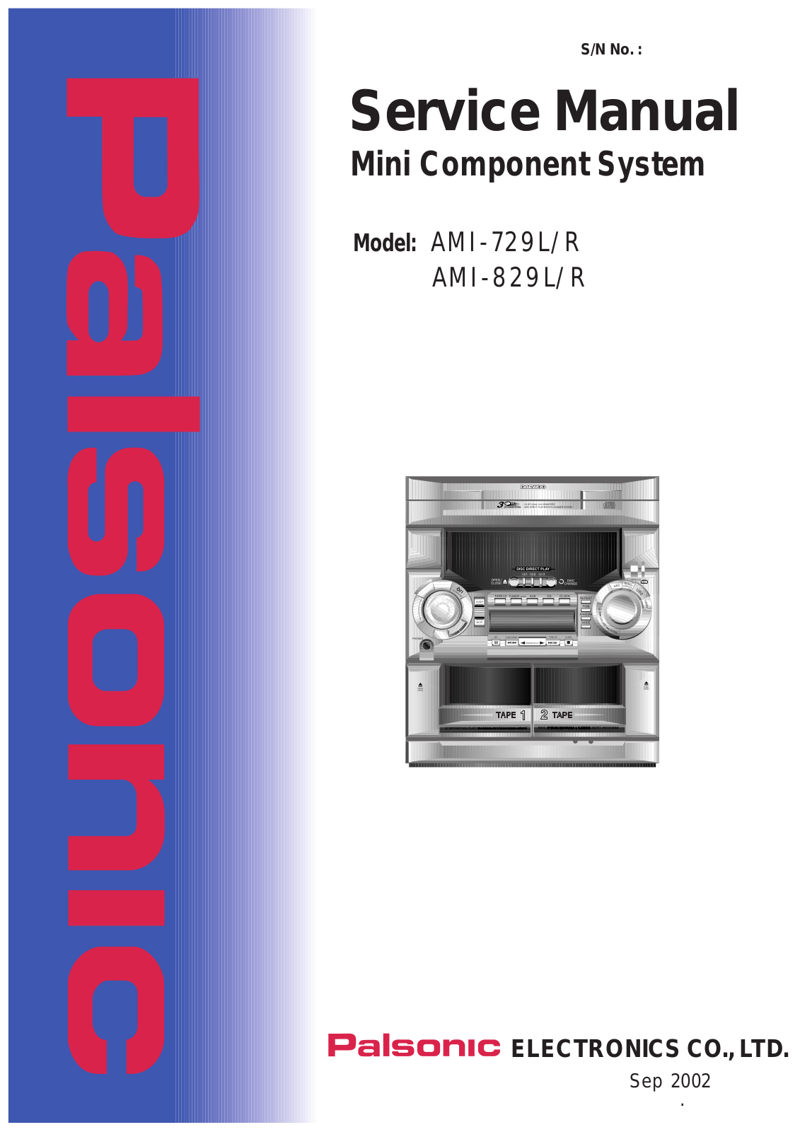 Daewoo AMI-729L, AMI-726LR, AMI-829L, AMI-826LR Service Manual
