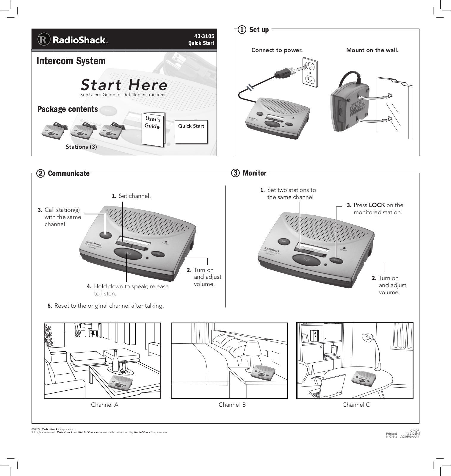 Radio Shack 43-3105 User Manual