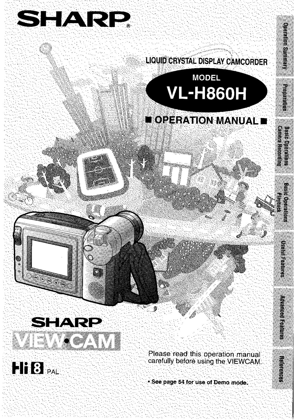 Sharp VL-H860H User Manual