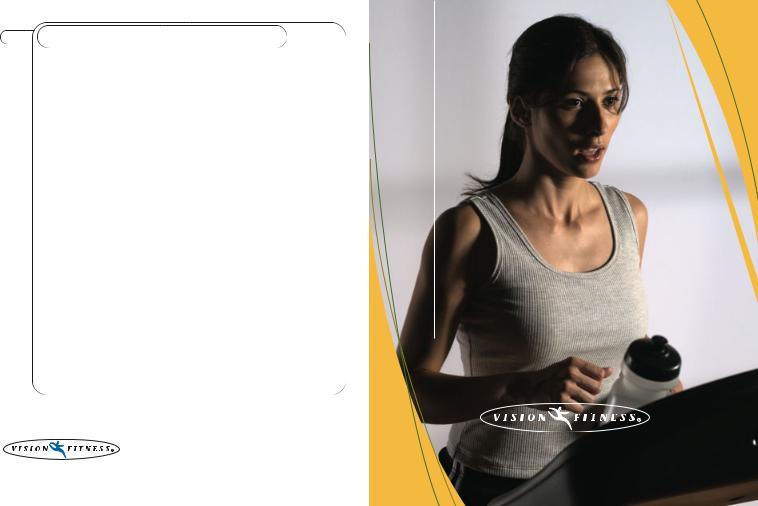 Vision Fitness T9200 User Manual