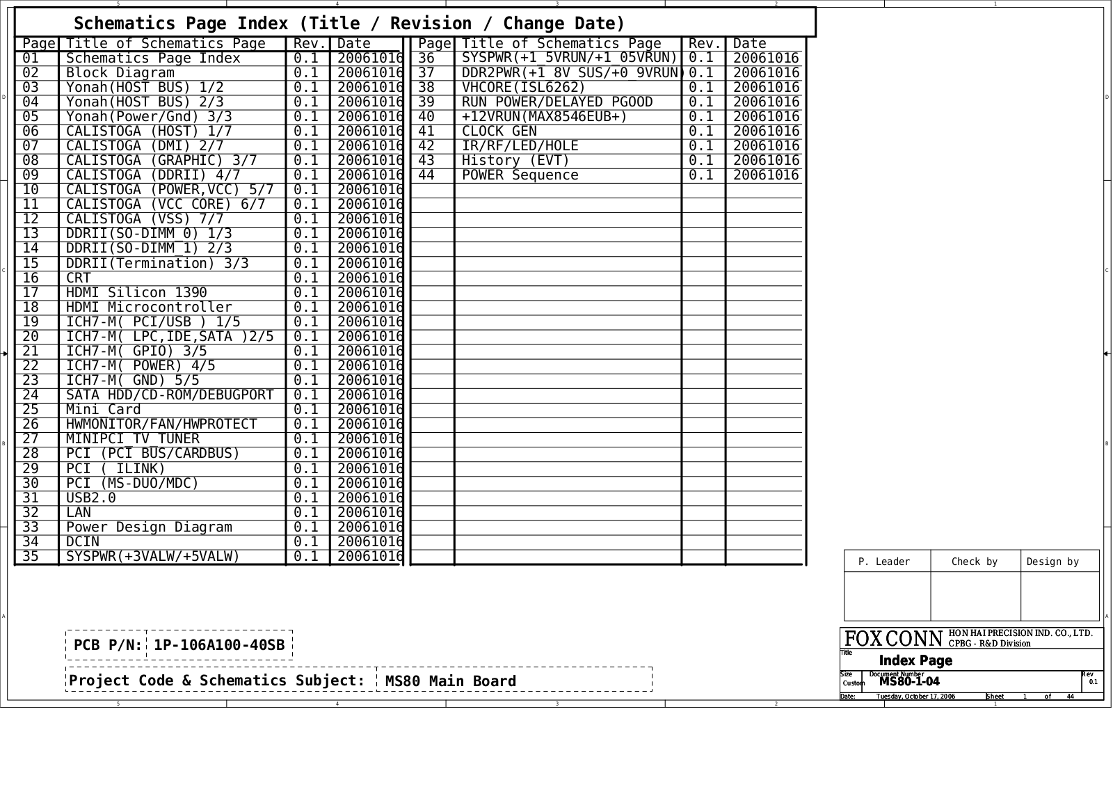 Sony MS80 Schematics