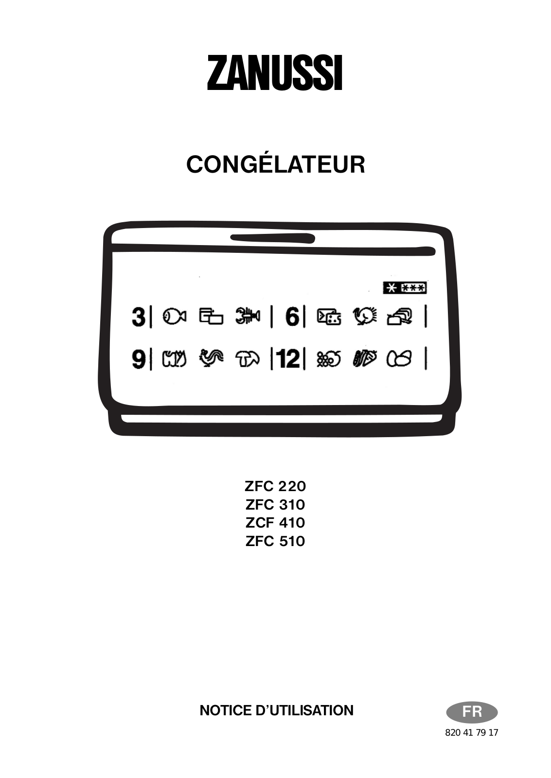 Zanussi ZFC 220, ZFC 310, ZCF 410, ZFC 510 User Manual