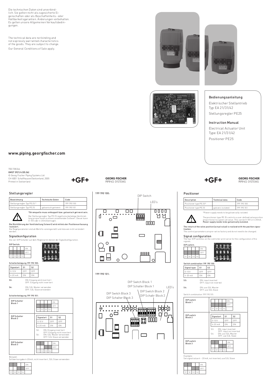 Georg Fischer PE 25 Operating Manual