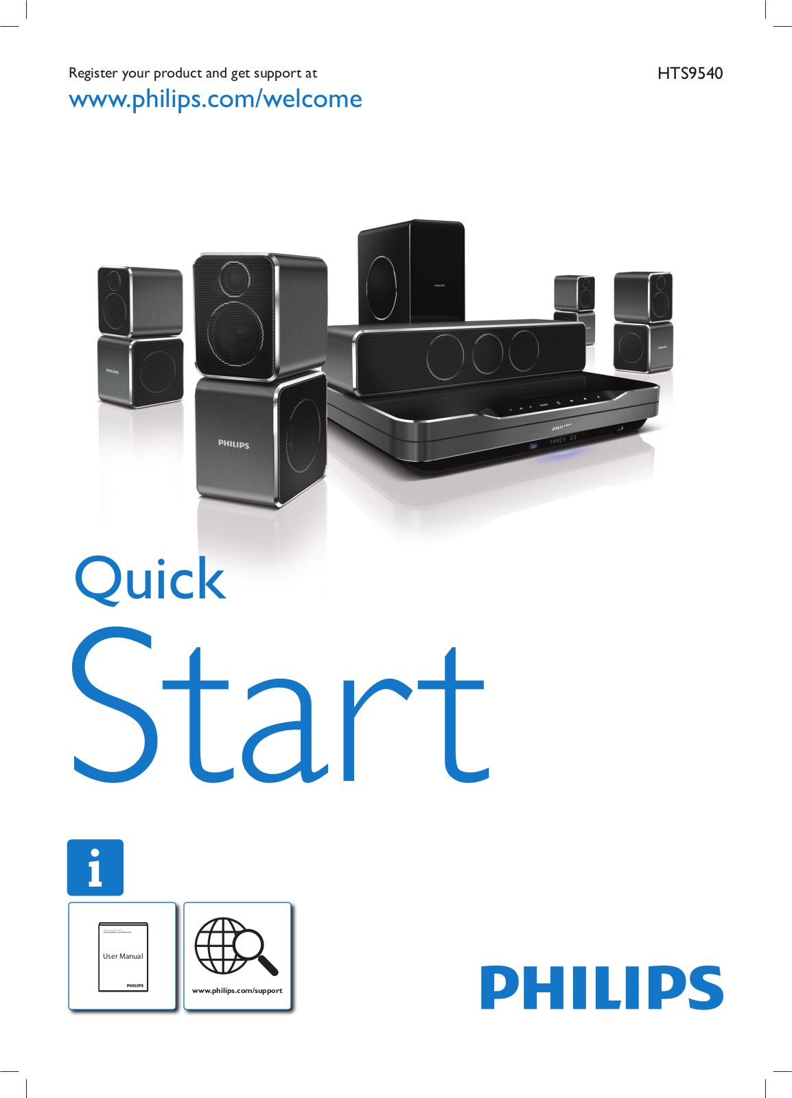 Philips HTS9540/12 quick start guide - ManualMachine.com