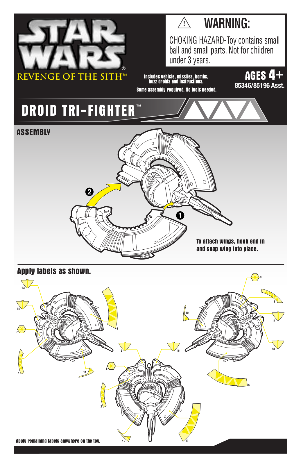 Hasbro 85346, 85196 User Manual - ManualMachine.com