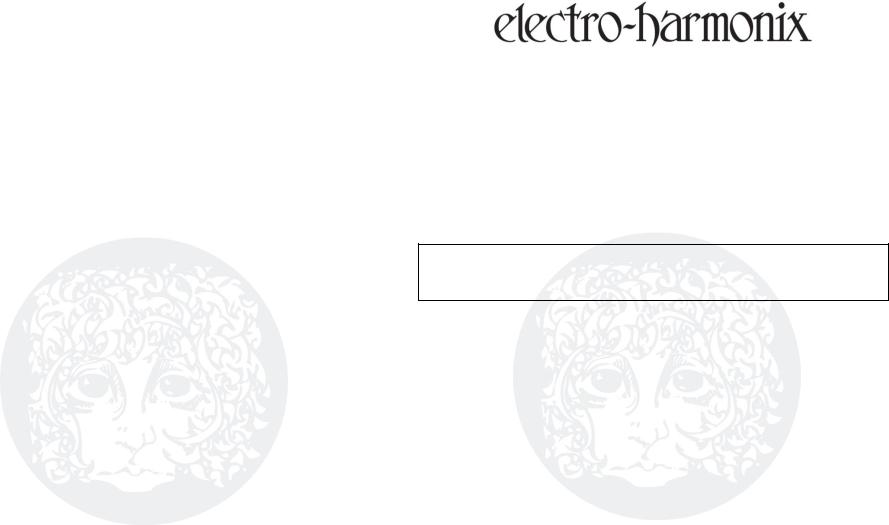 Electro-Harmonix B9 Organ Machine Instruction Manual