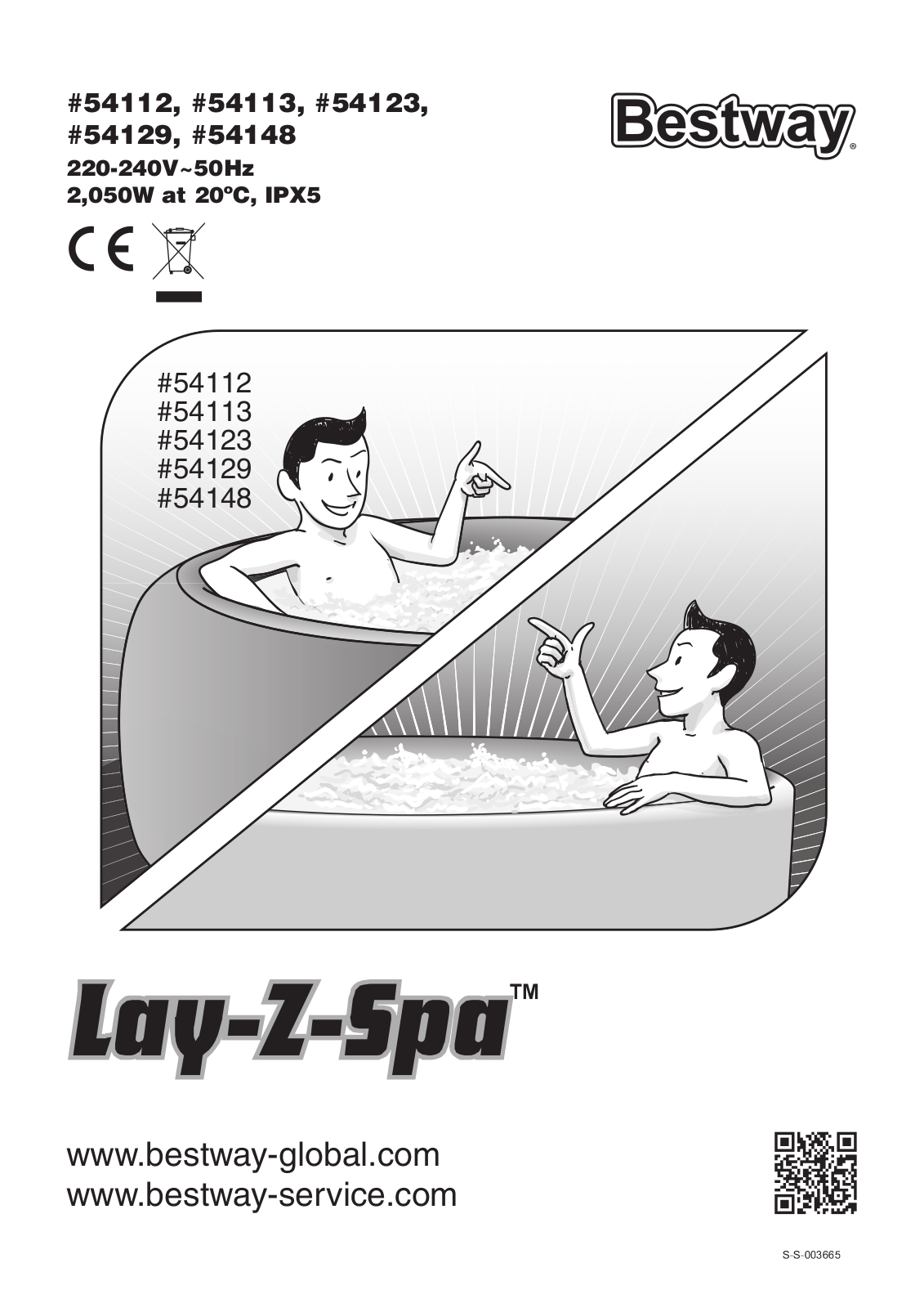 bestway 54112, 54129, 54148 Instruction manual