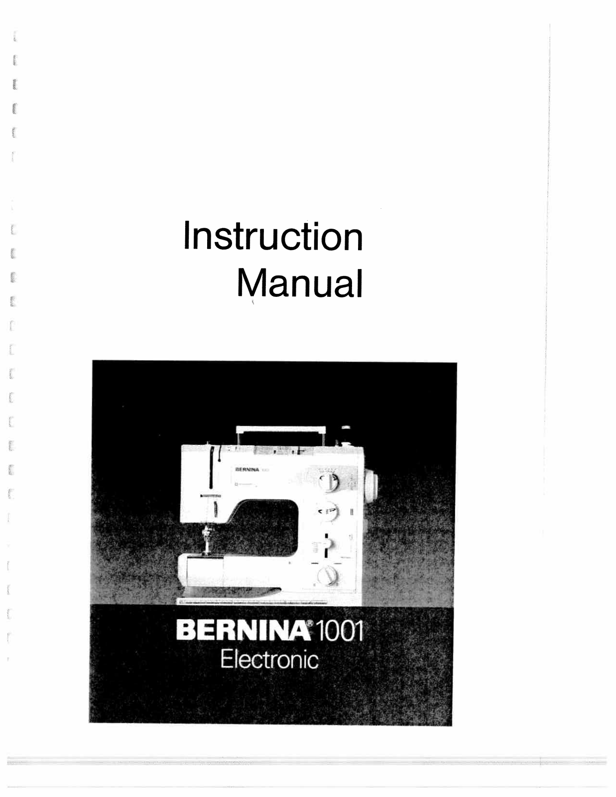 Bernina 1001 User Manual