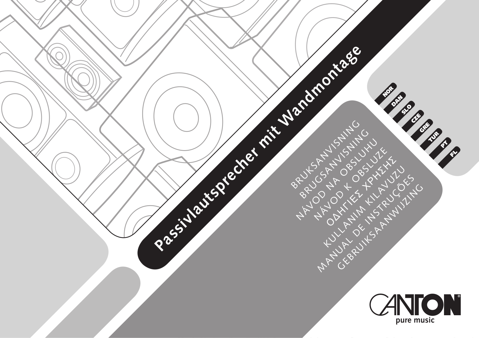 Canton Passive speaker with wall mounting User Manual