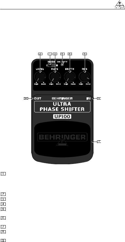 Behringer UP100 User Manual